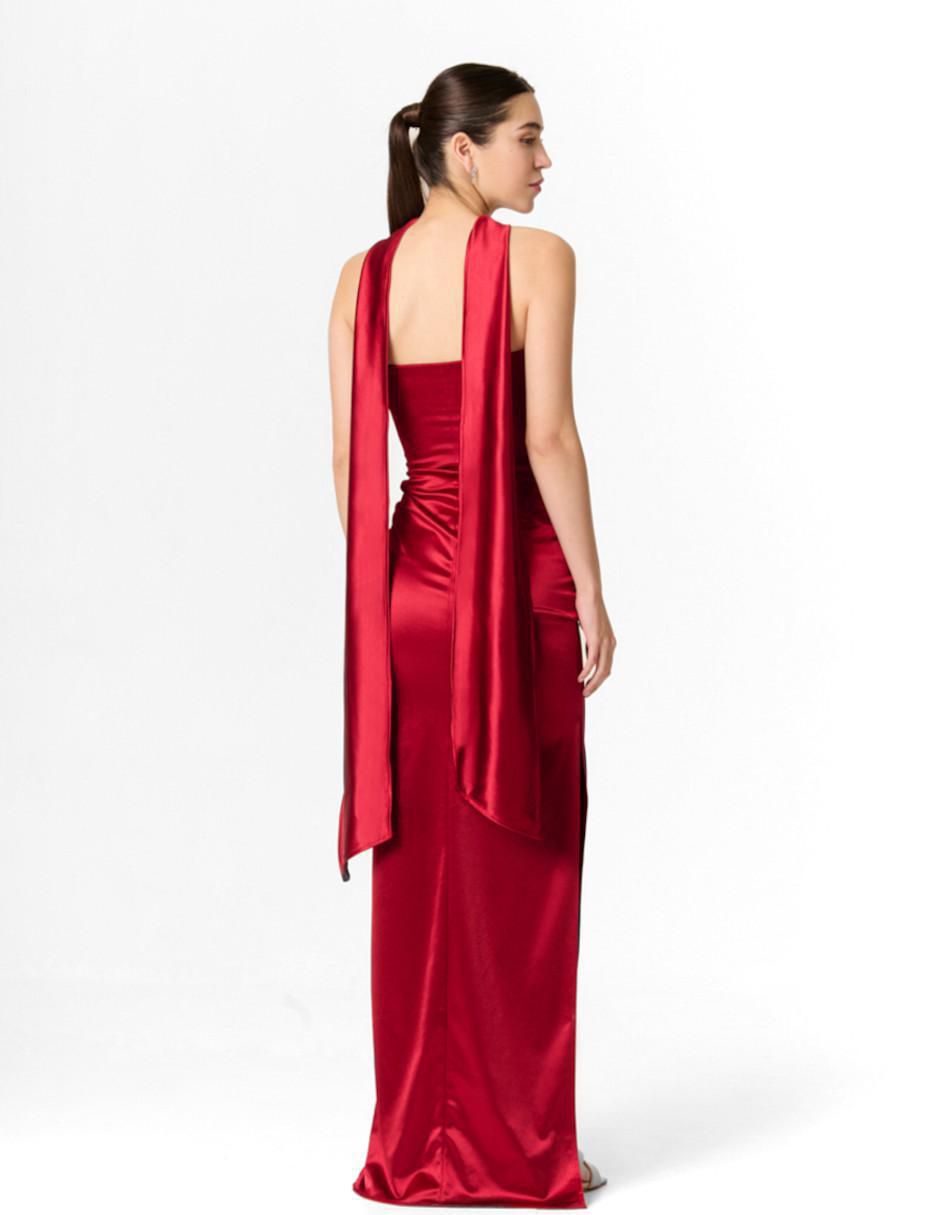 Vestido maxi de fiesta escote medio 3