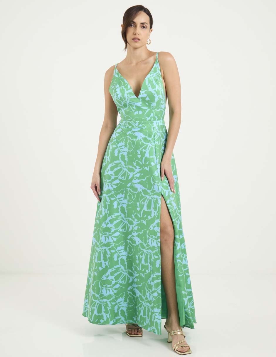 Vestido largo de fiesta escote bajo Vestido largo de fiesta escote bajo