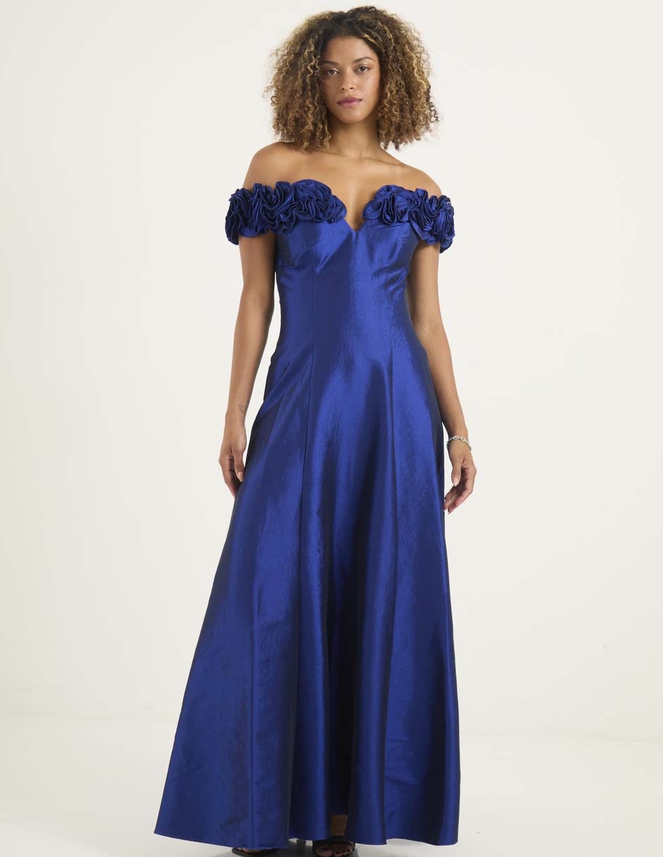 Vestido maxi de fiesta escote bardot Vestido maxi de fiesta escote bardot
