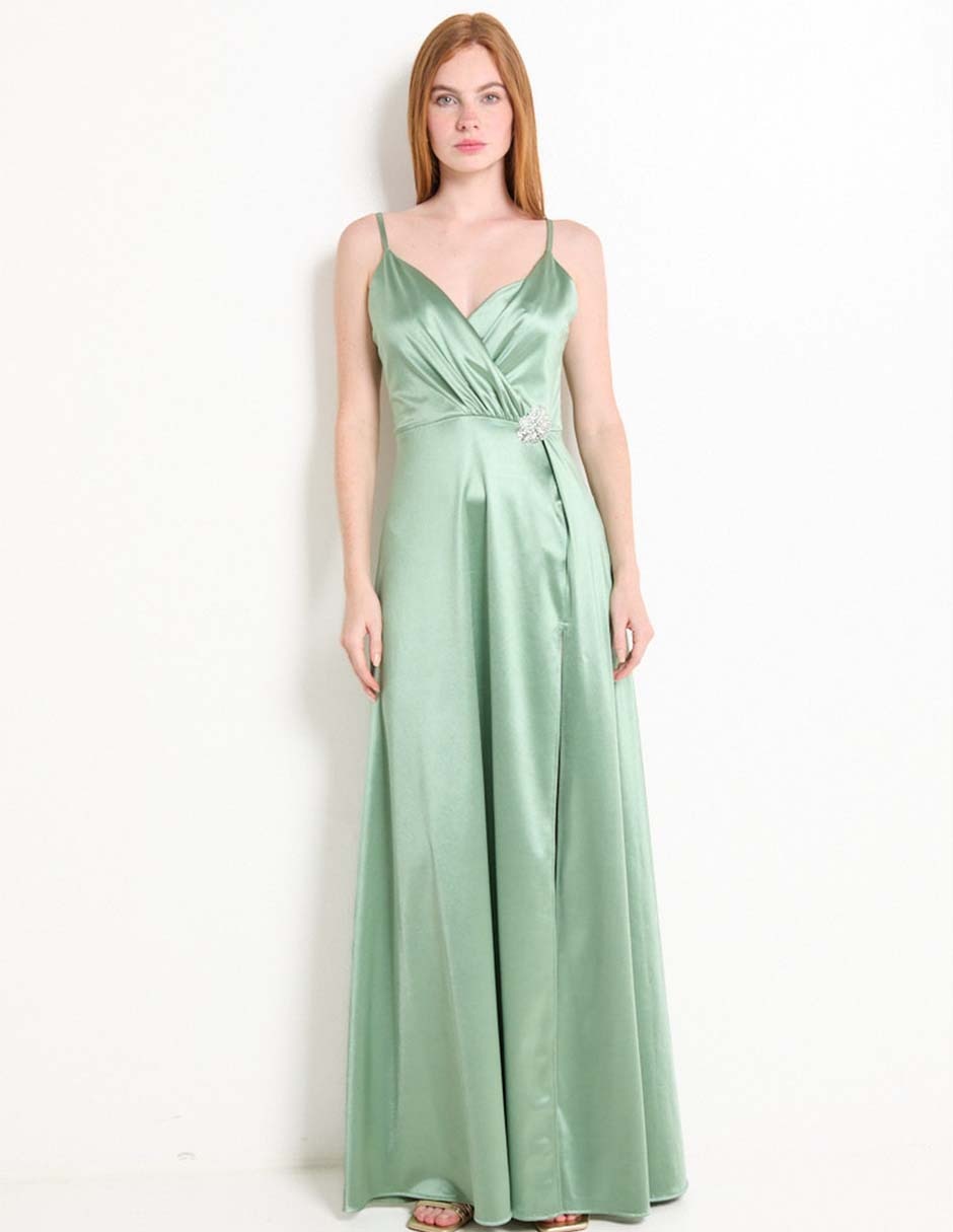 Vestido maxi de fiesta escote medio Vestido maxi de fiesta escote medio