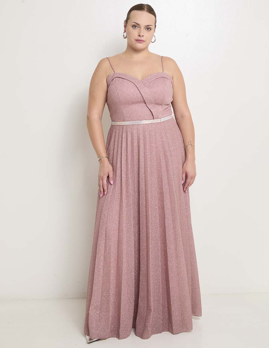 Vestidos Casuales Vestido Rosa Palo Liverpool Vestido Maxi De