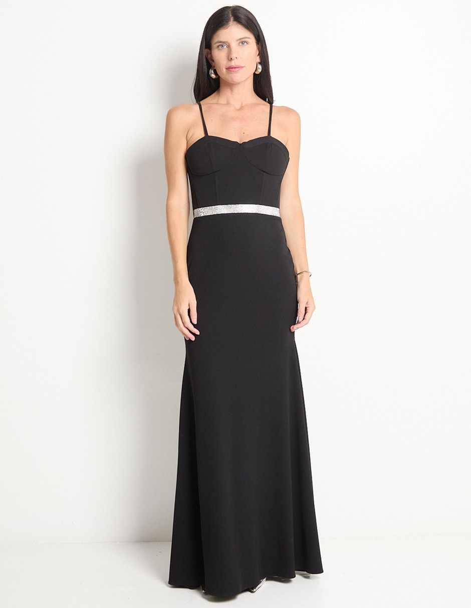 Vestido maxi de fiesta escote corazón Vestido maxi de fiesta escote corazón