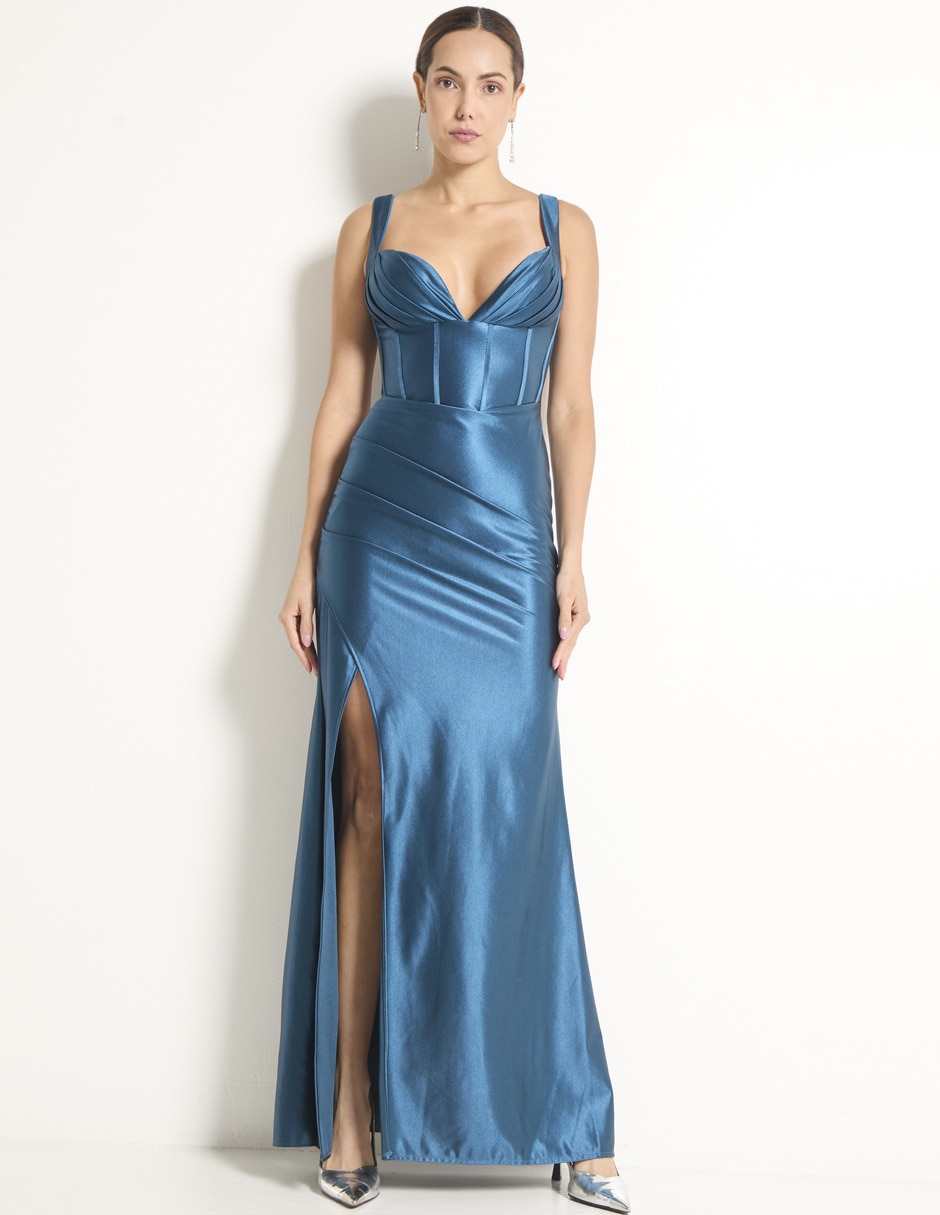 Vestido maxi de fiesta escote medio Vestido maxi de fiesta escote medio