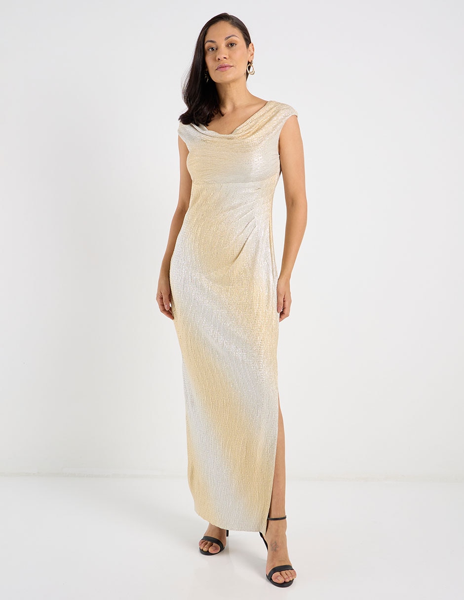 Vestido largo de fiesta escote medio Vestido largo de fiesta escote medio