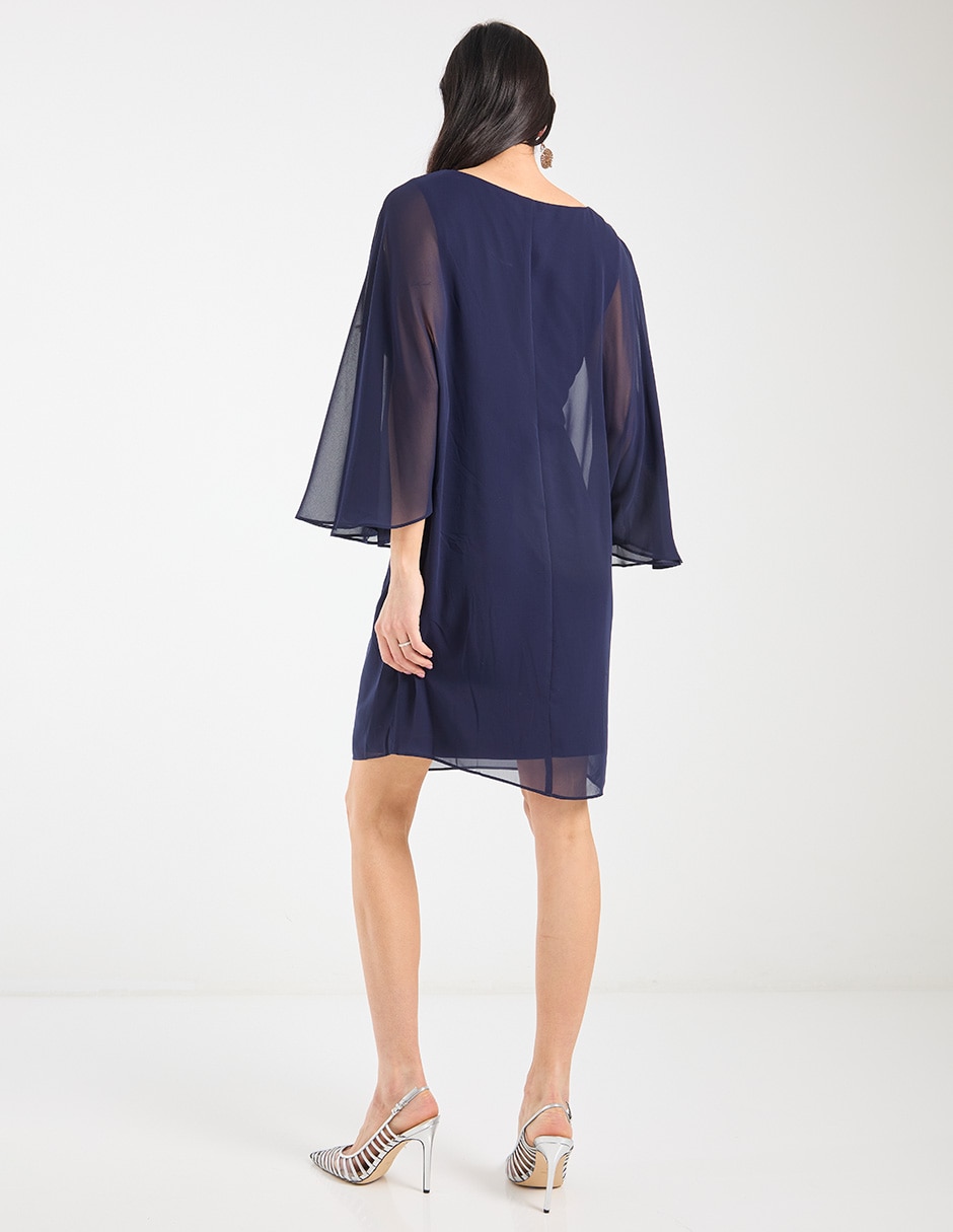 Vestido corto de fiesta escote V 6