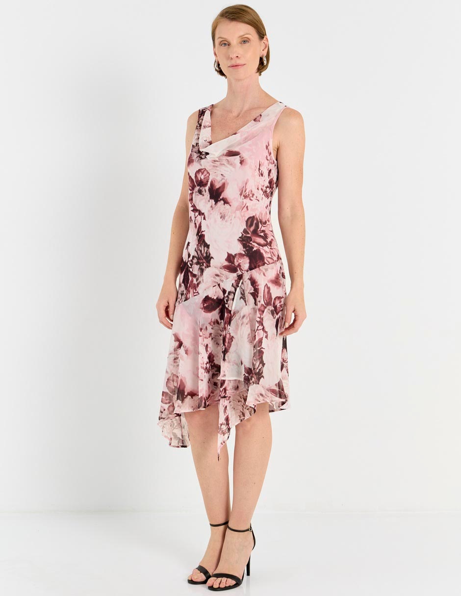 Vestido midi de fiesta escote V 3