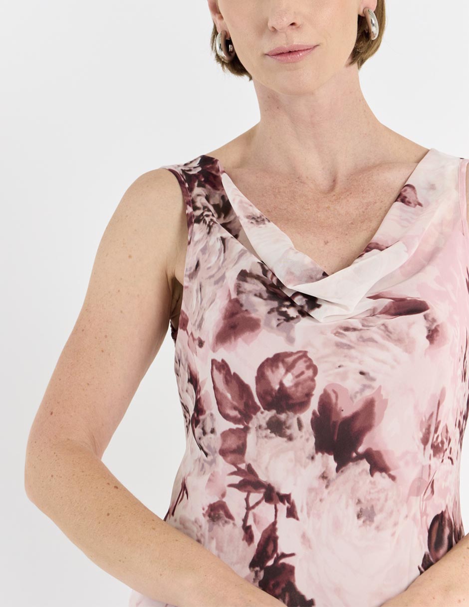 Vestido midi de fiesta escote V 4