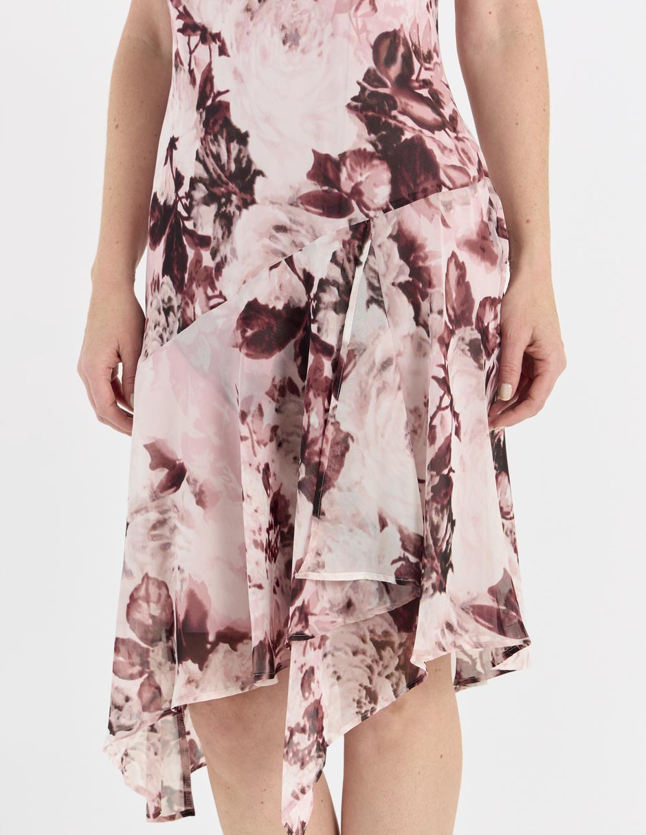 Vestido midi de fiesta escote V 5