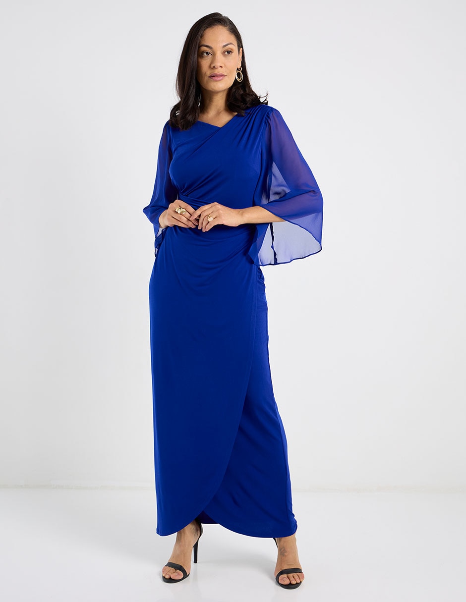 Vestido largo de fiesta escote regular Vestido largo de fiesta escote regular