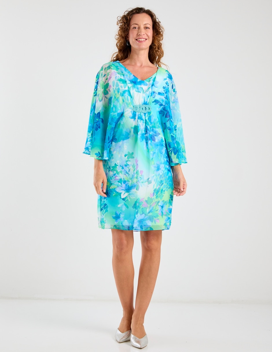 Vestido corto de fiesta escote V 2