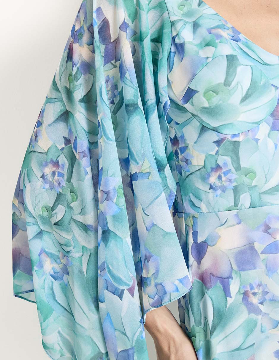 Vestido maxi de fiesta escote V 4