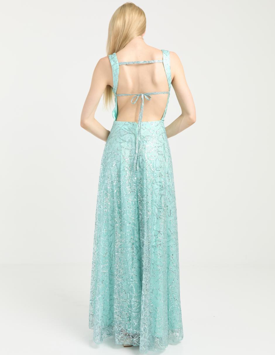 Vestido maxi de fiesta espalda abierta 2