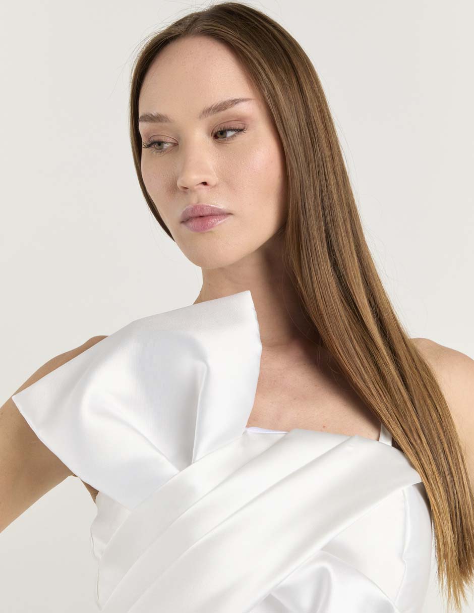 Vestido midi novia para mujer 5