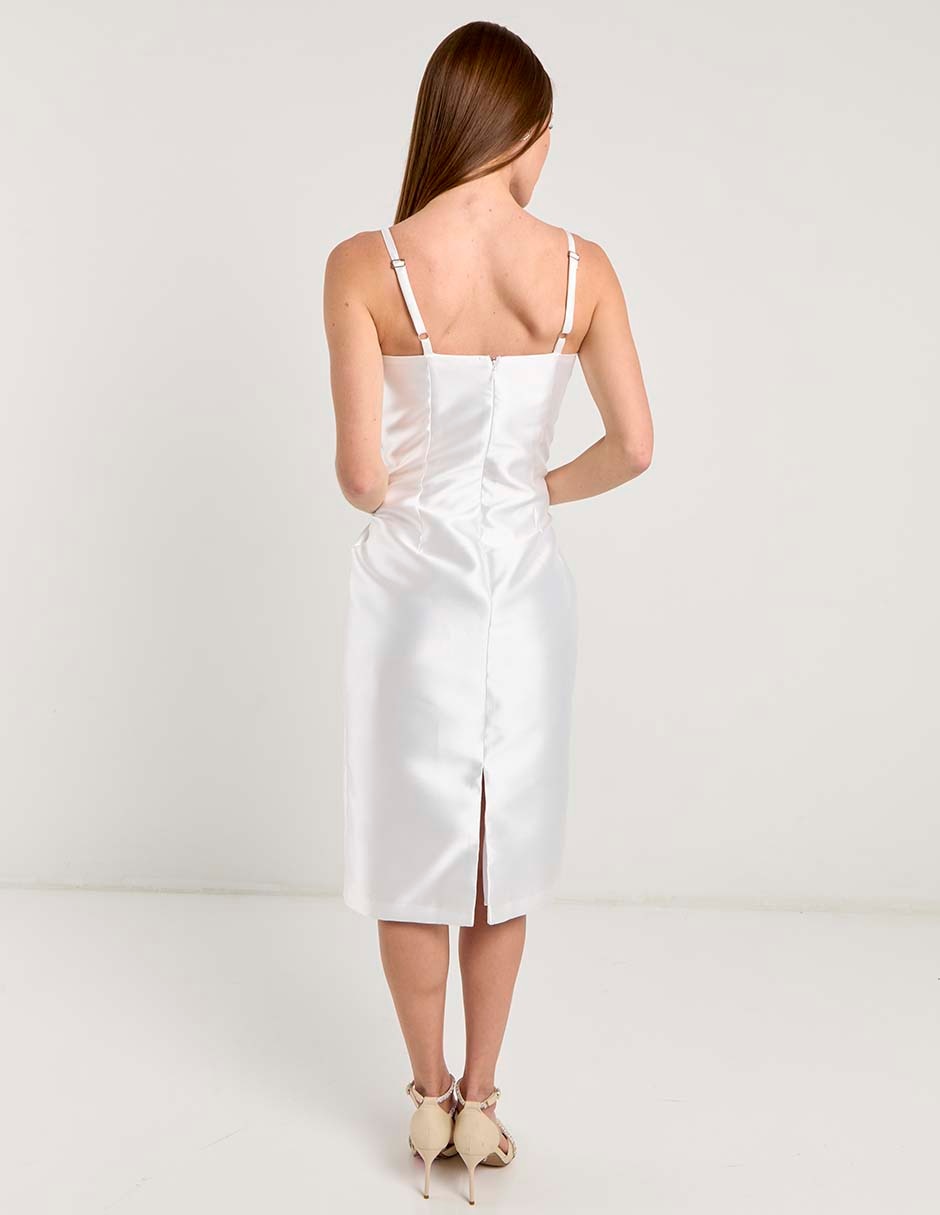 Vestido midi novia para mujer 6