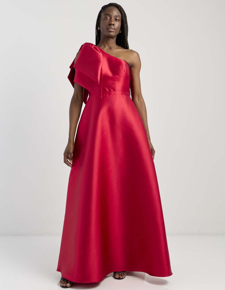 Vestido mixi de fiesta escote regular Vestido mixi de fiesta escote regular