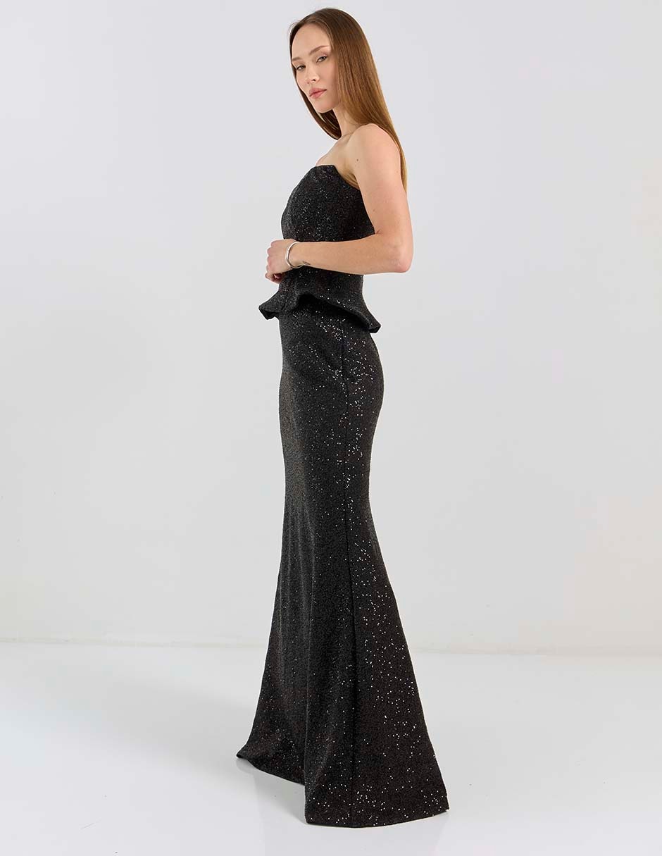 Vestido maxi de fiesta escote medio 3