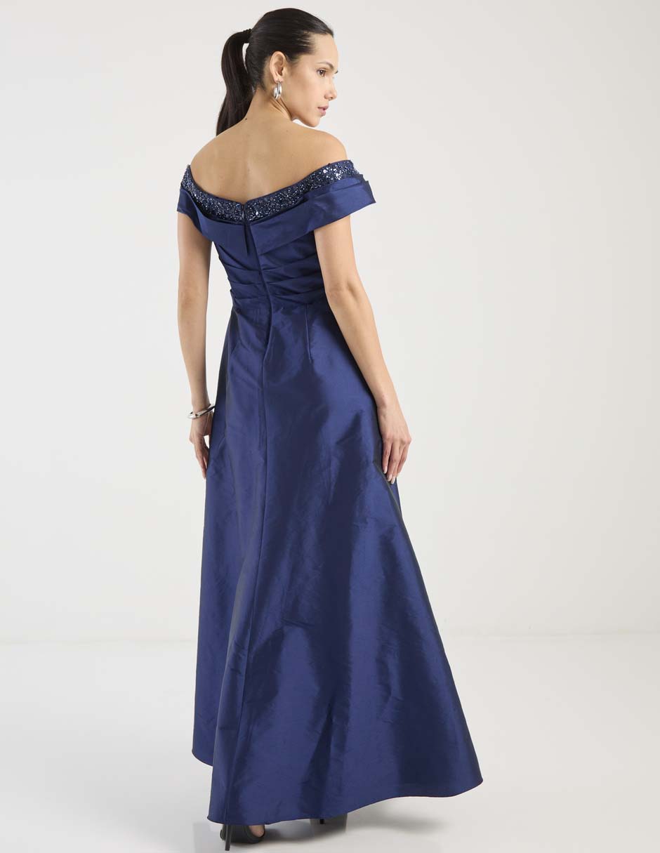 Vestido maxi de fiesta escote V 2