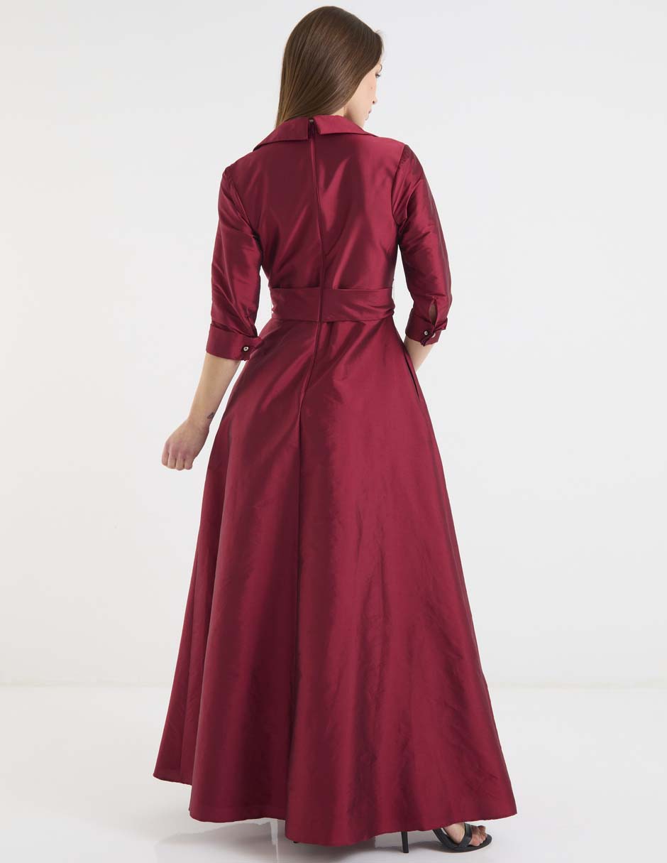 Vestido maxi de fiesta escote V 2