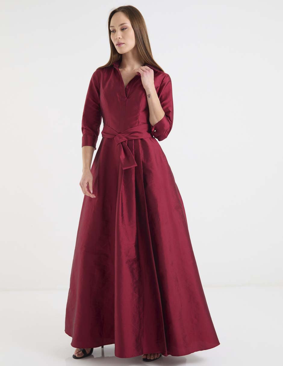 Vestido maxi de fiesta escote V 3