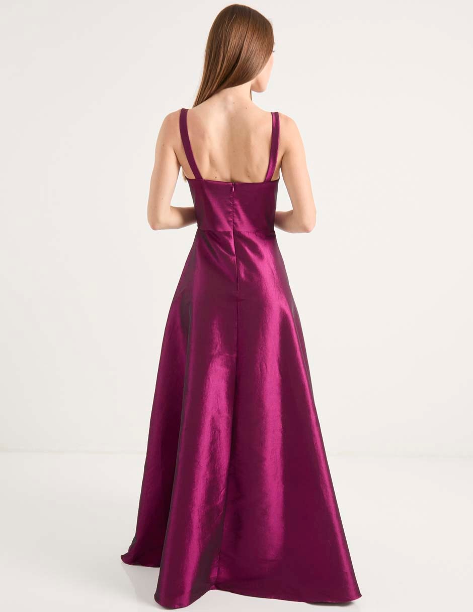 Vestido maxi de fiesta escote V 2