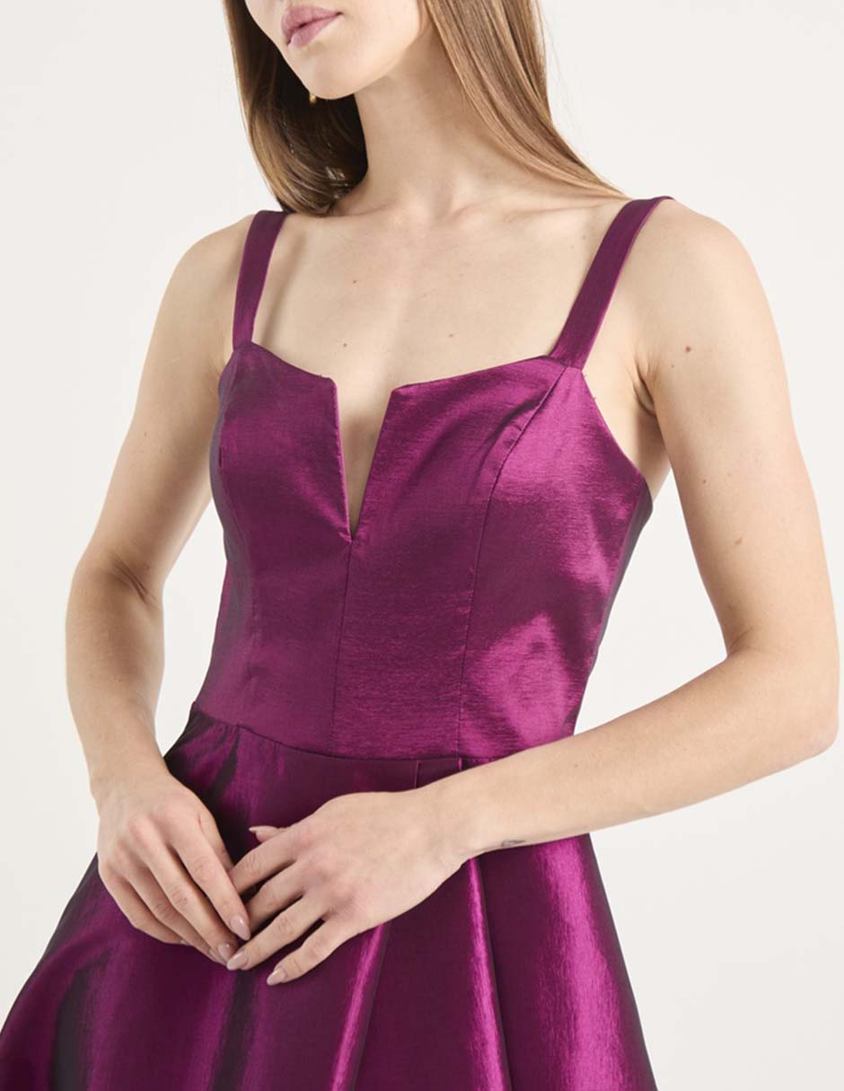 Vestido maxi de fiesta escote V 4