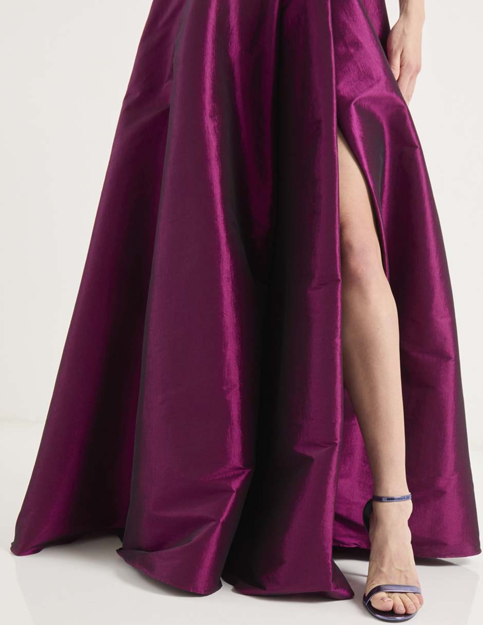 Vestido maxi de fiesta escote V 6