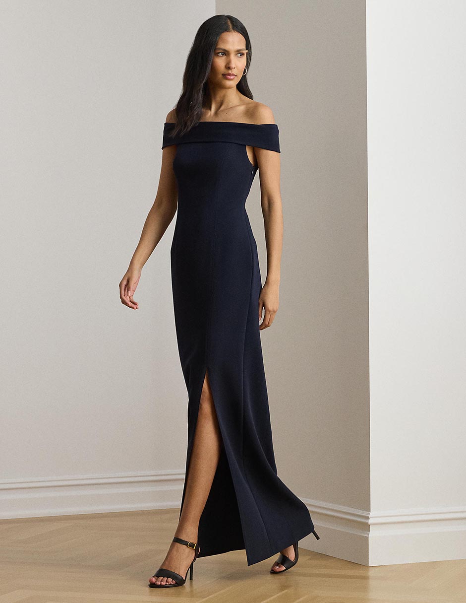 Vestido maxi de fiesta escote bardot Vestido maxi de fiesta escote bardot