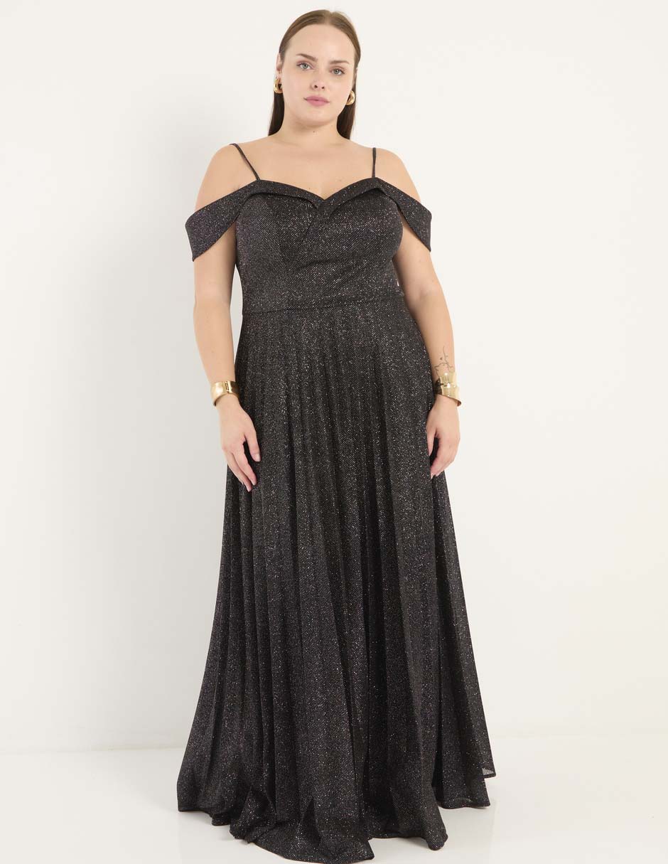 Vestido maxi de fiesta The Pattern escote corazón Liverpool