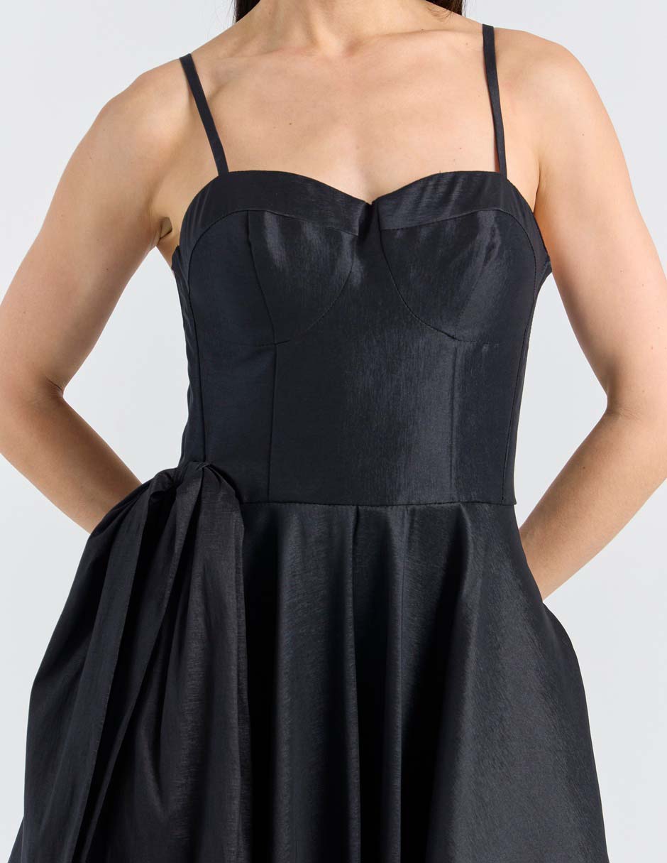 Vestido maxi de fiesta escote corazón 4