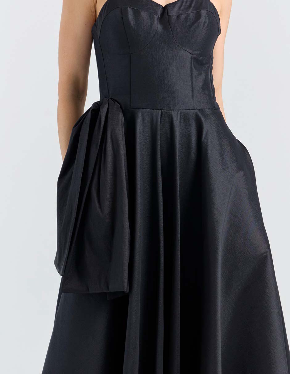 Vestido maxi de fiesta escote corazón 5