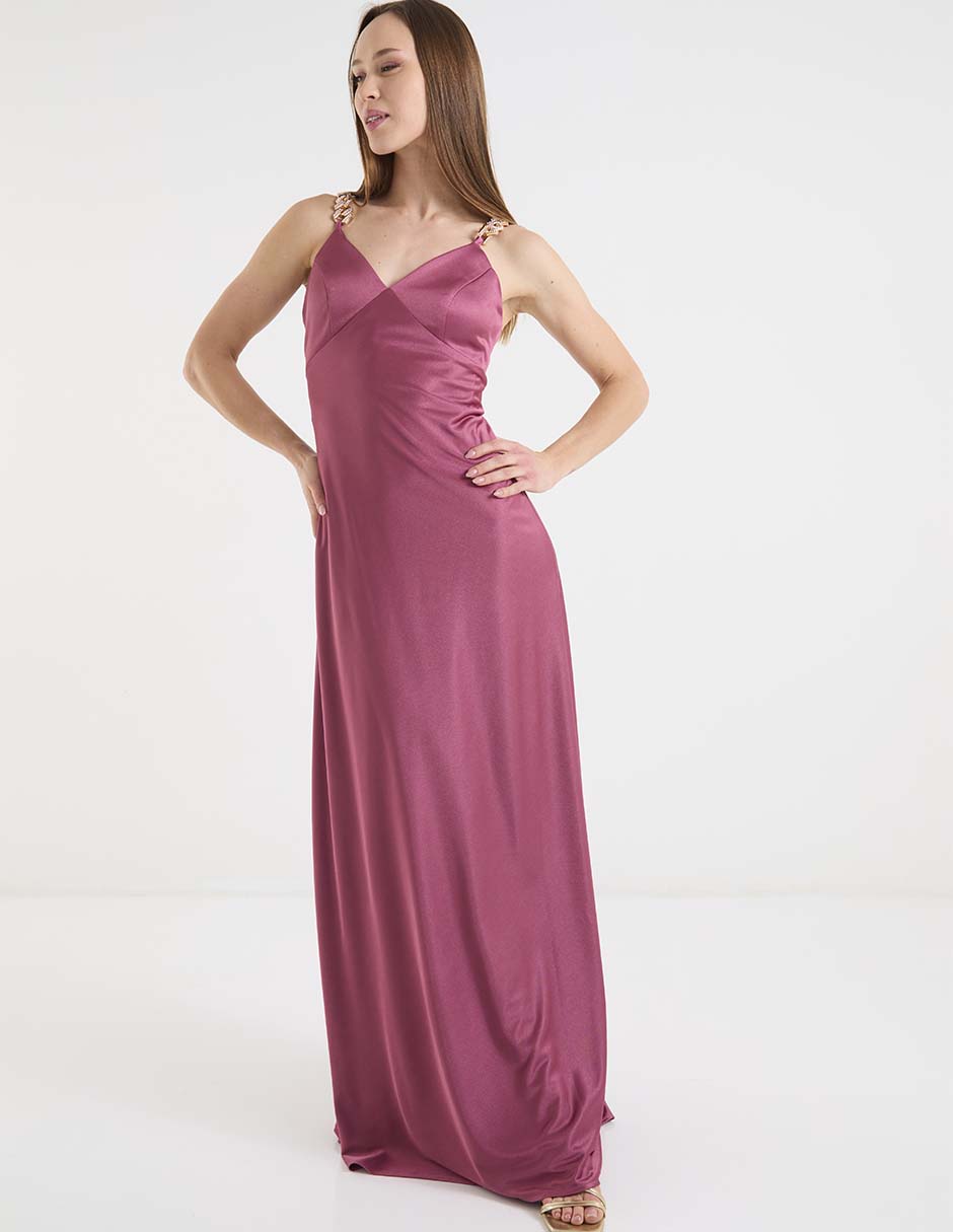 Vestido maxi de fiesta escote V Vestido maxi de fiesta escote V