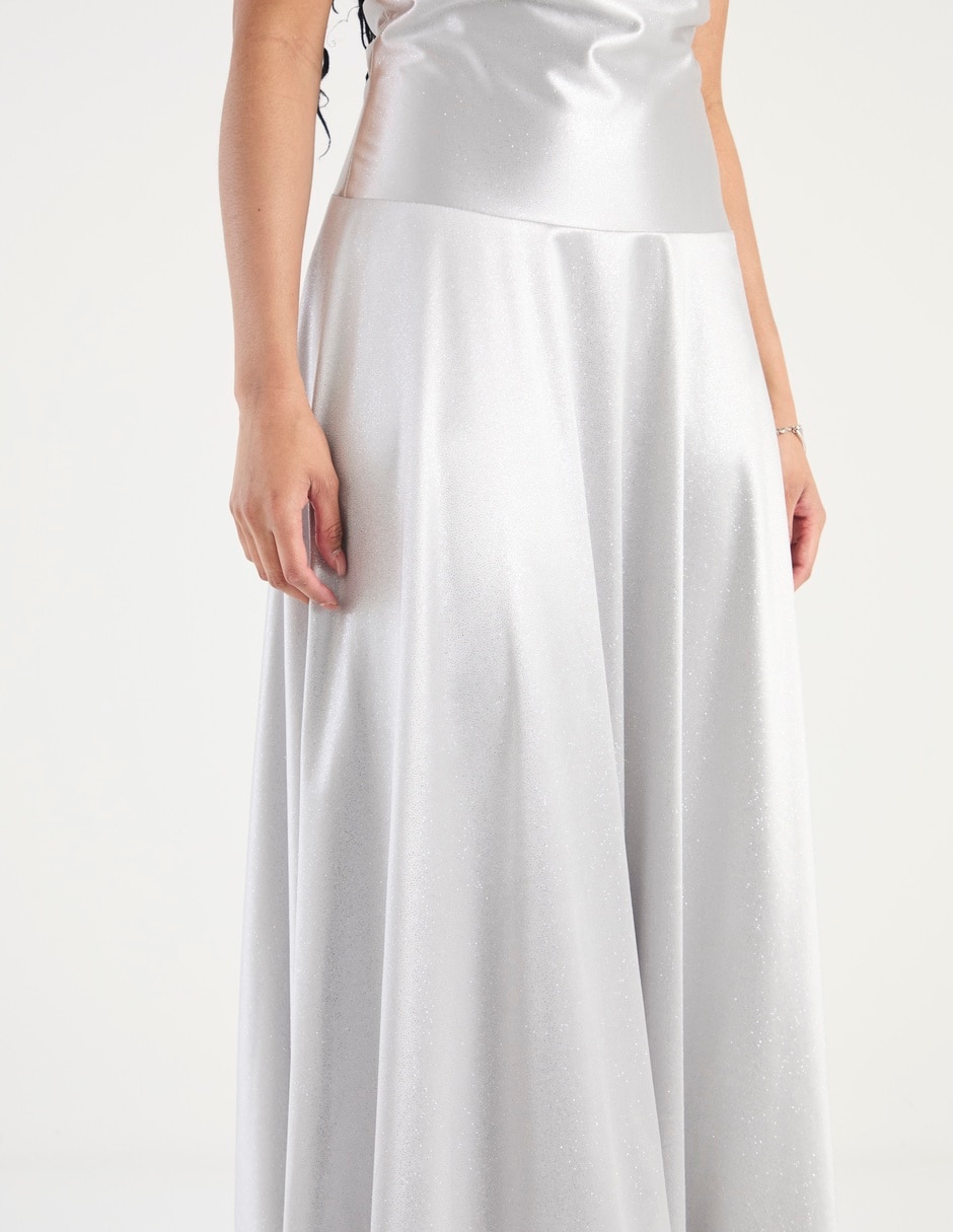 Vestido maxi de fiesta escote corazón 5