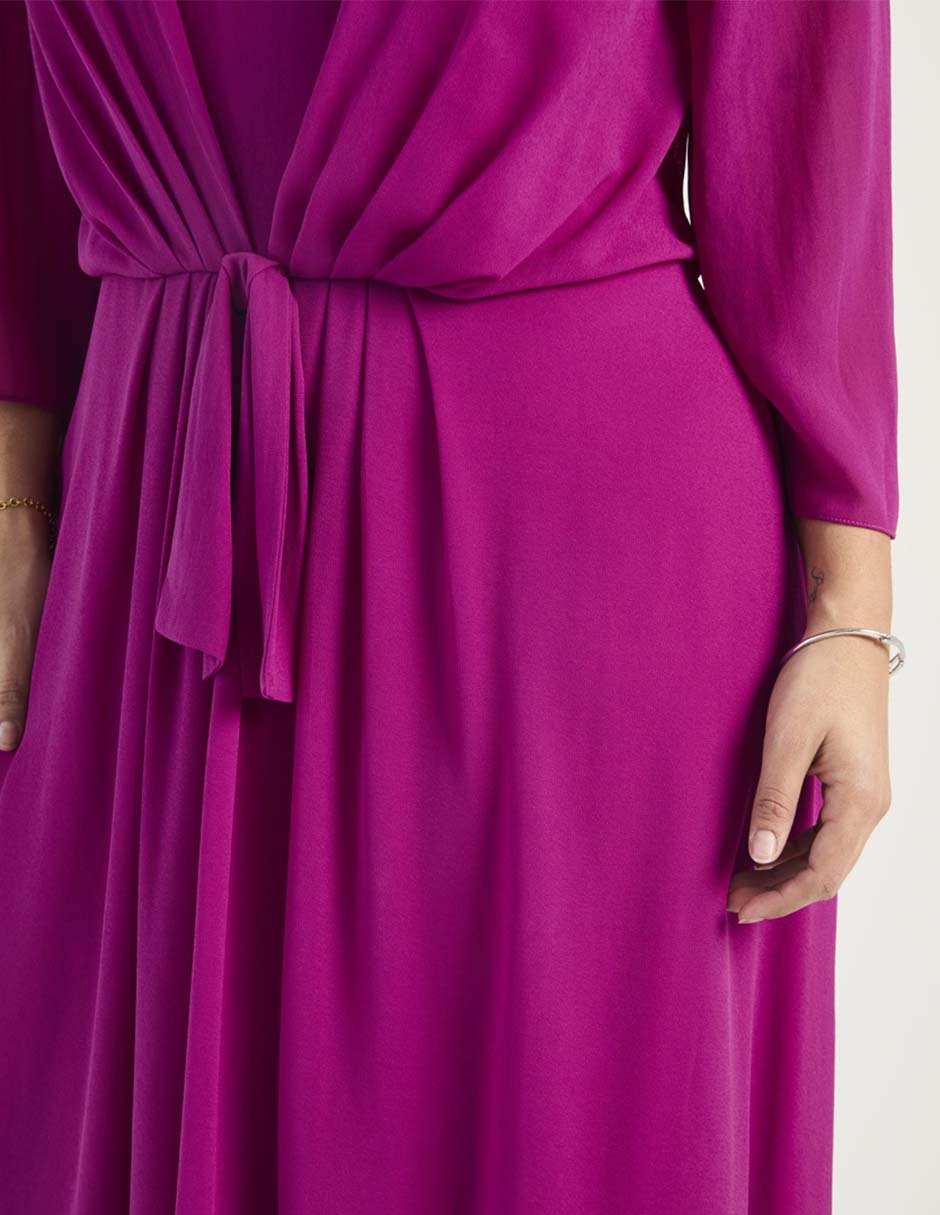 Vestido maxi de fiesta escote V 5