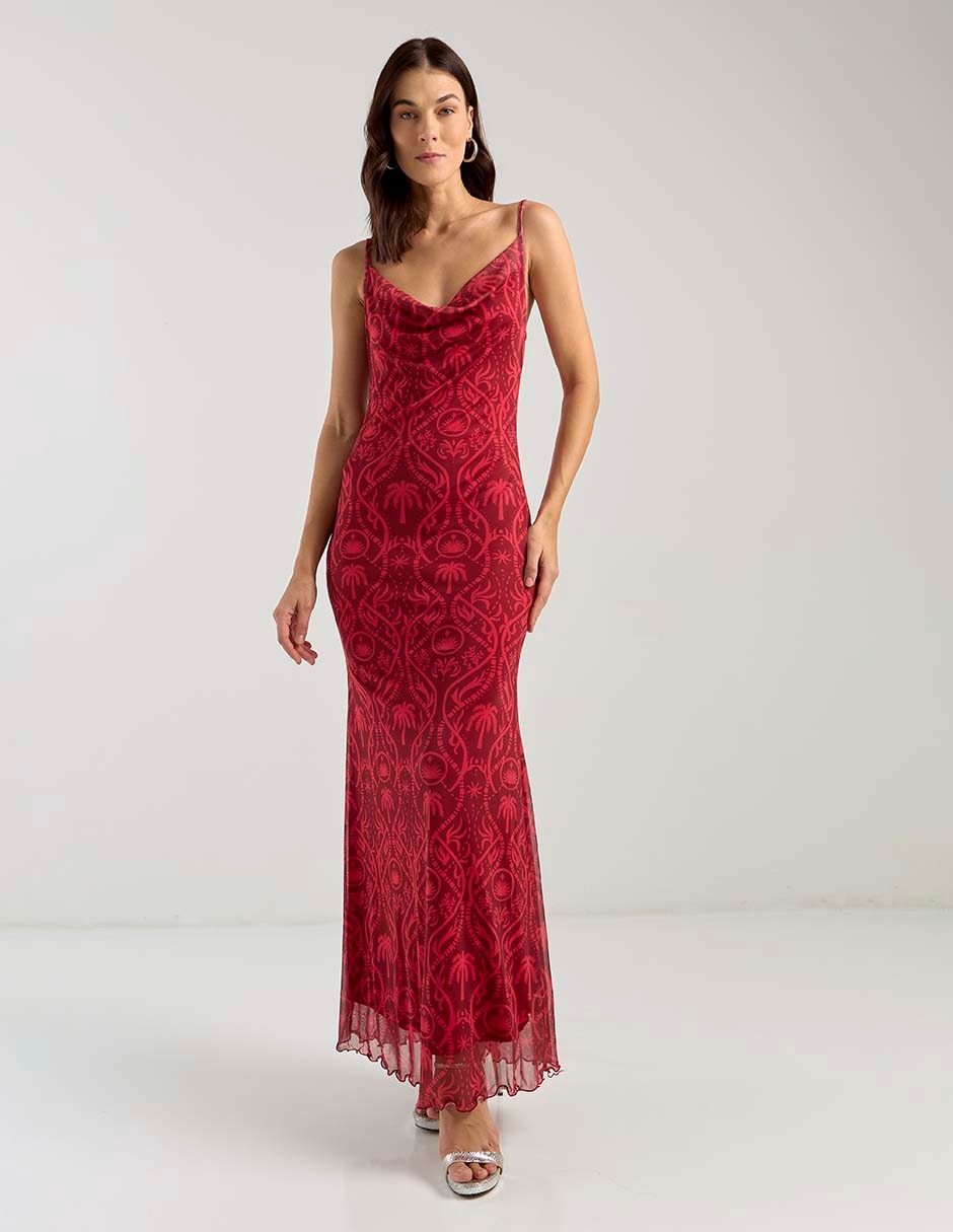 Vestido largo de fiesta escote bajo Vestido largo de fiesta escote bajo