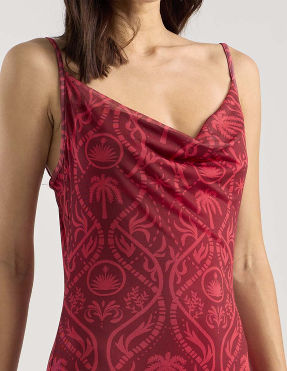 Vestido largo de fiesta escote bajo 4