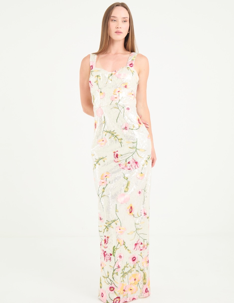 Vestido maxi fiesta escote corazón Vestido maxi fiesta escote corazón