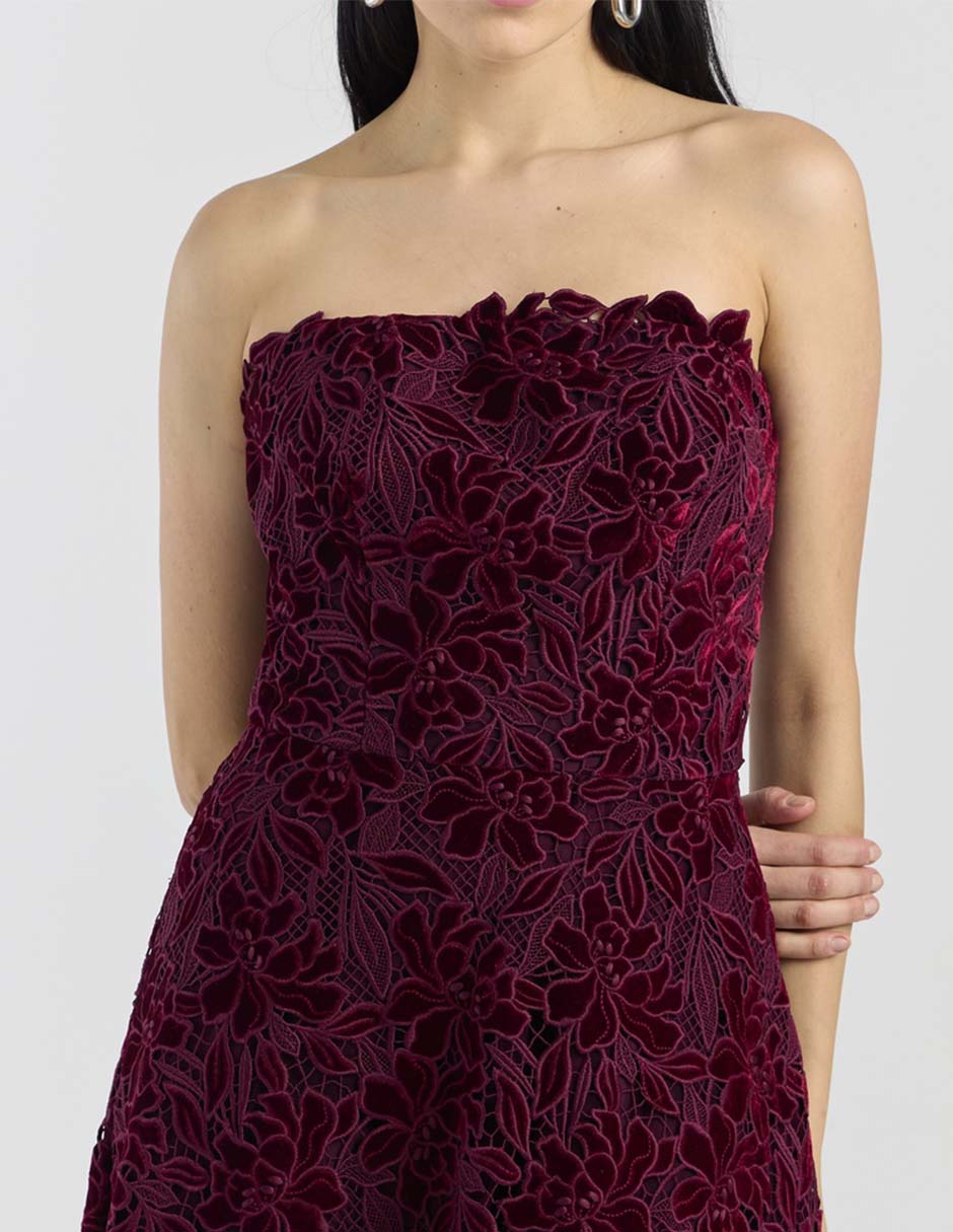 Vestiido midi de fiesta escote medio 5