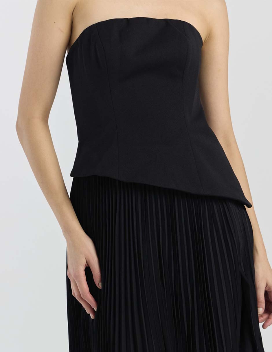 Vestido midi de fiesta escote medio 4