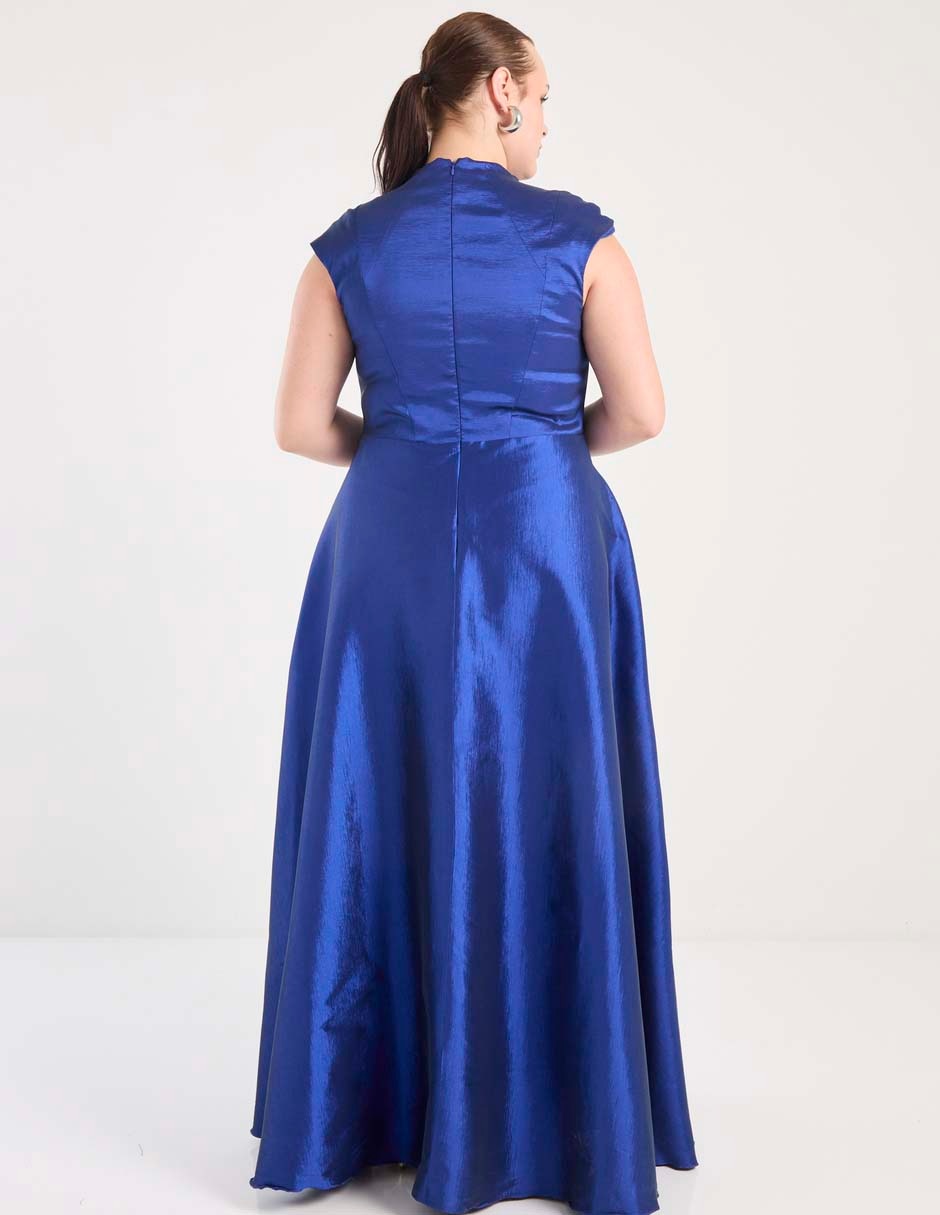 Vestido maxi de fiesta escote medio 2