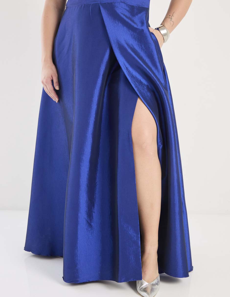 Vestido maxi de fiesta escote medio 5