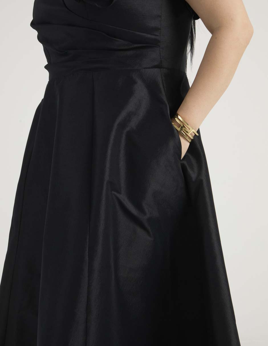 Vestido maxi de fiesta escote V 5