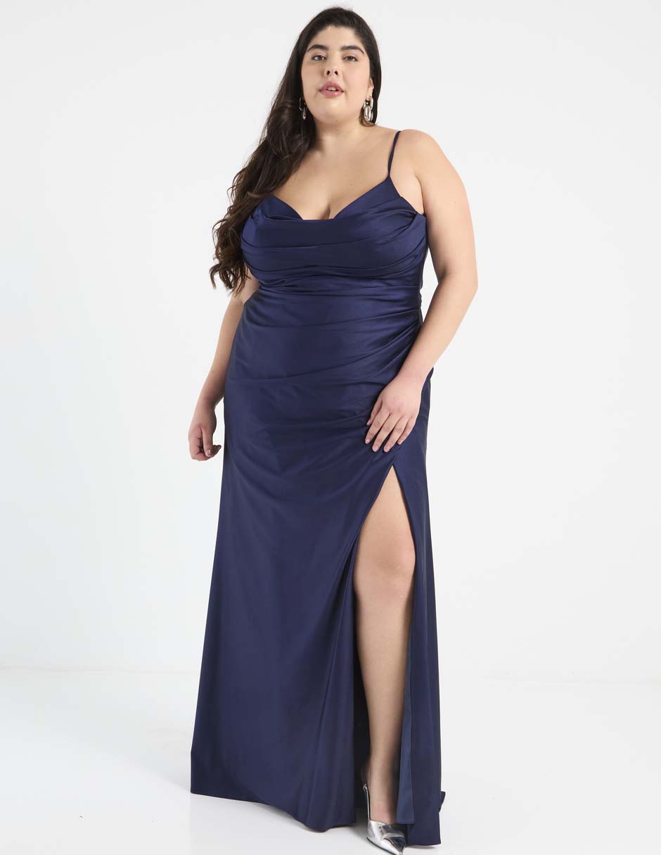 Vestido maxi de fiesta escote V Vestido maxi de fiesta escote V