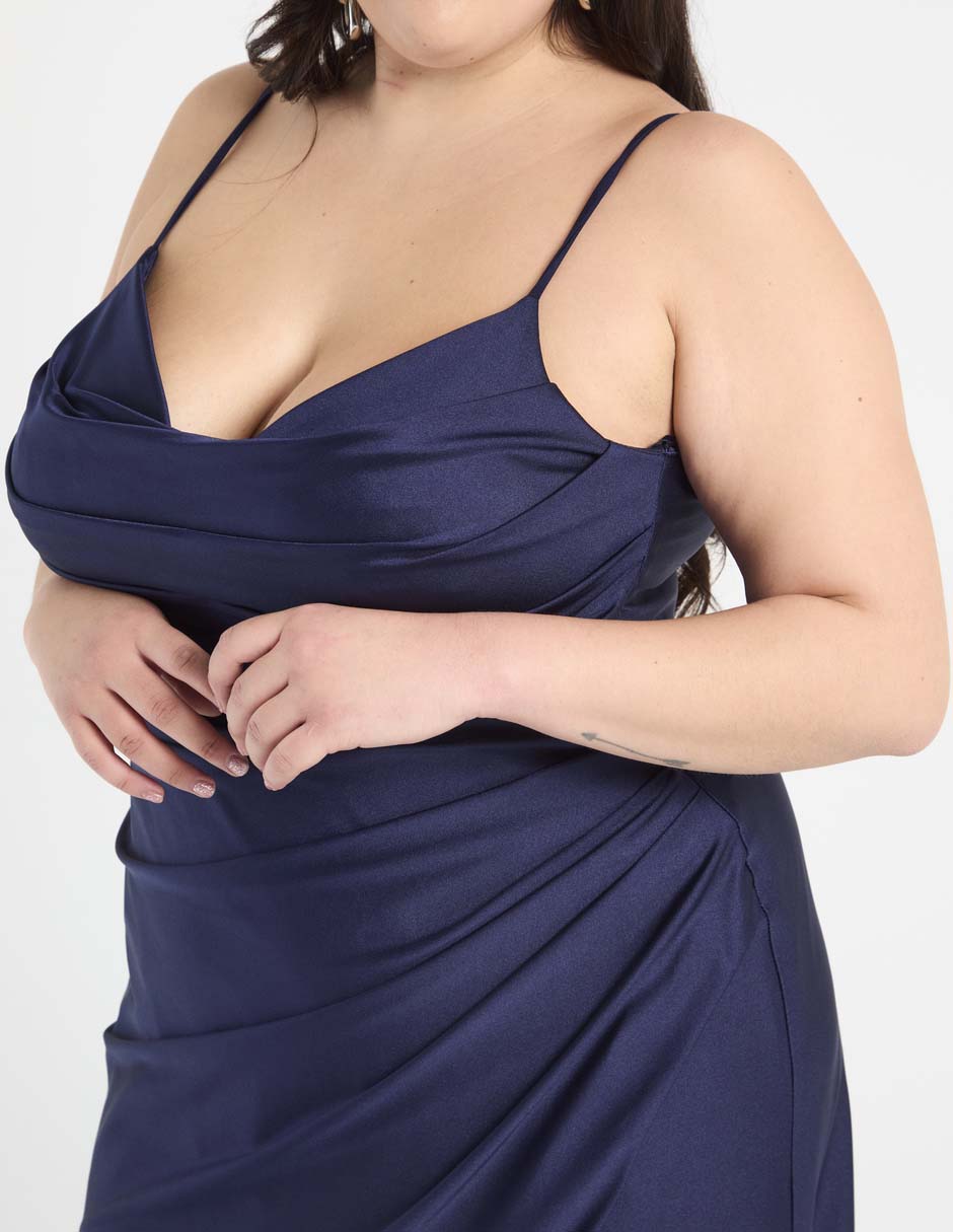 Vestido maxi de fiesta escote V 4
