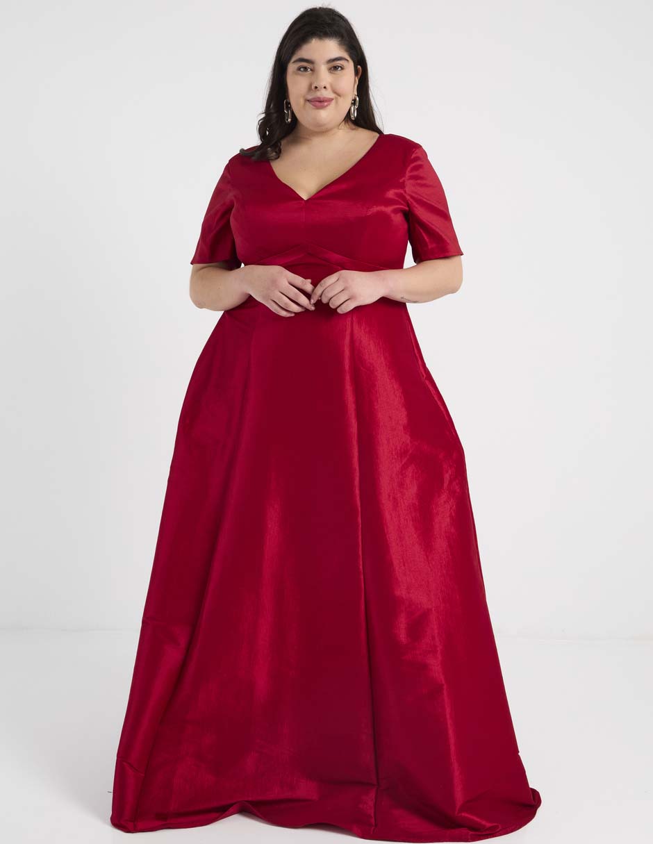 Vestido maxi de fiesta escote V Vestido maxi de fiesta escote V