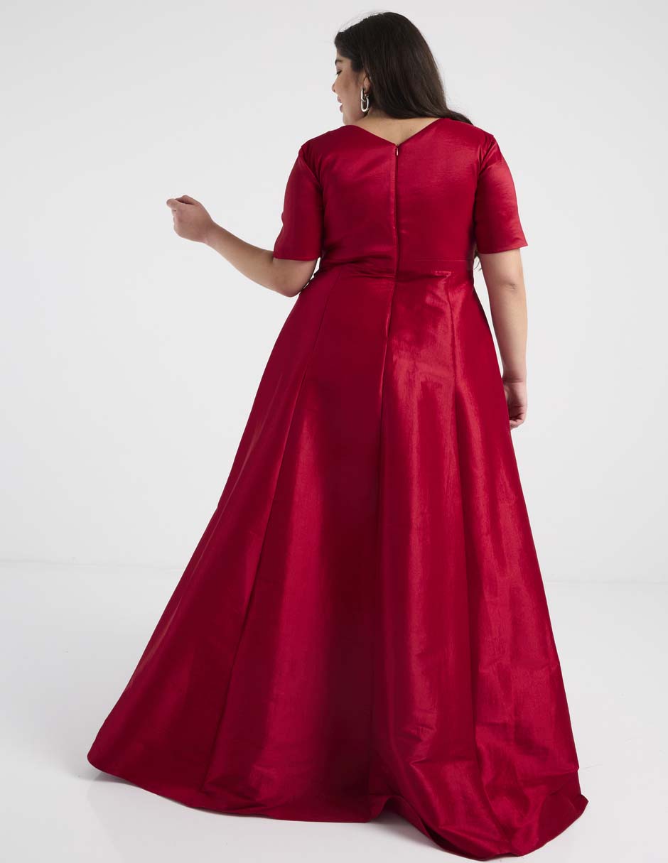 Vestido maxi de fiesta escote V 2