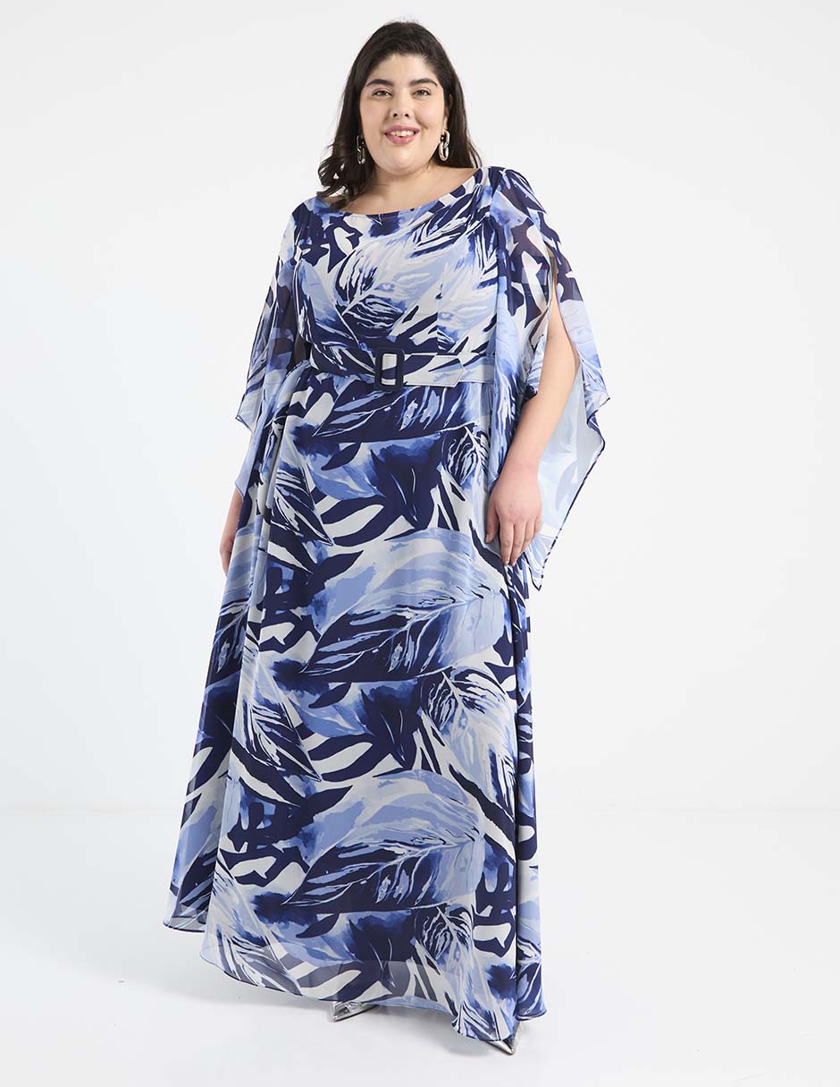 Vestido largo de fiesta escote regular Vestido largo de fiesta escote regular