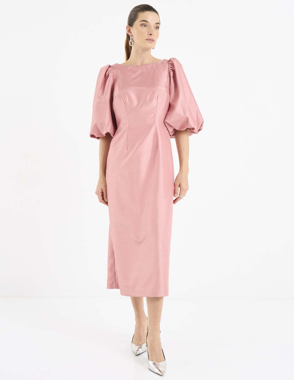 Vestido midi de fiesta Rue De La Paix escote cuadrado