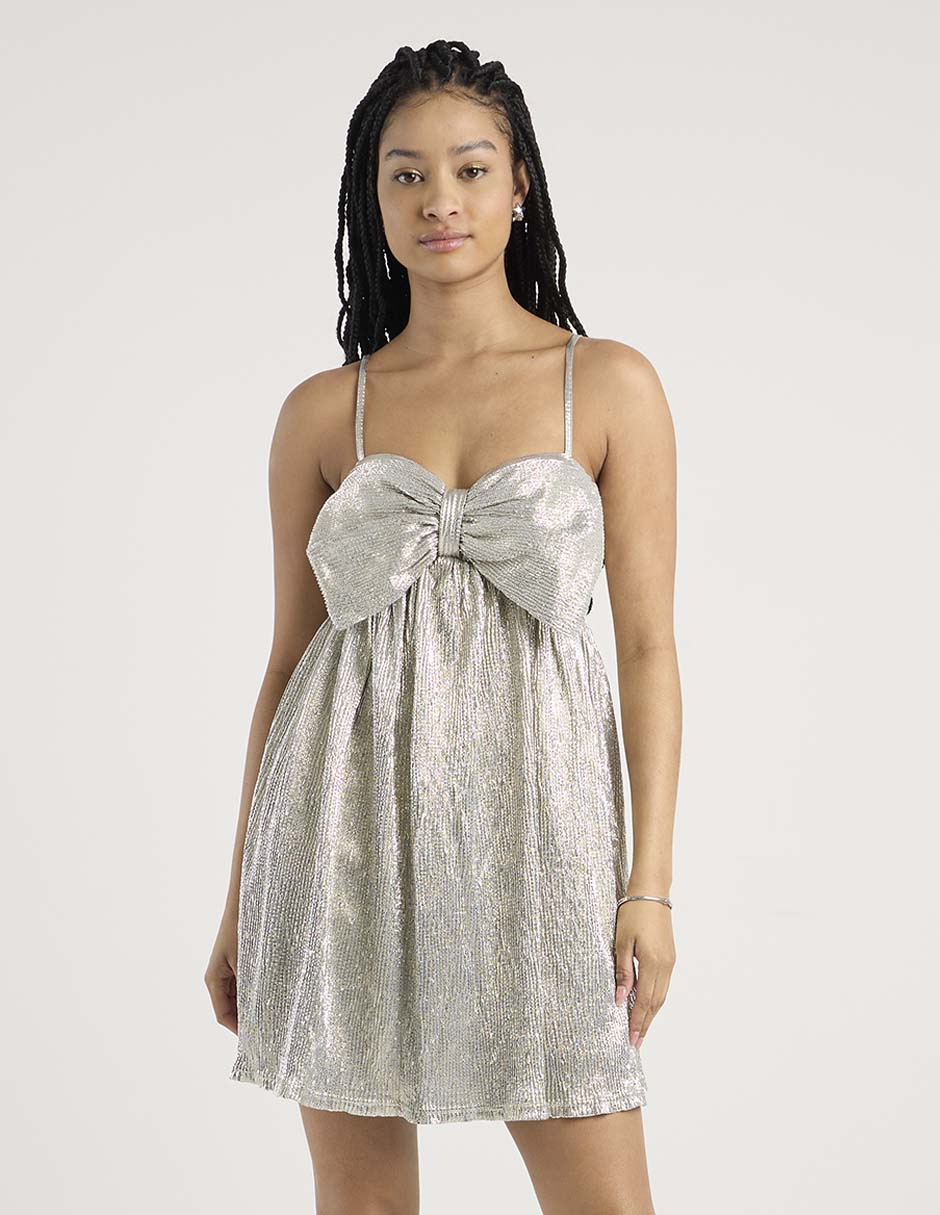 Vestido mini de fiesta escote corazón