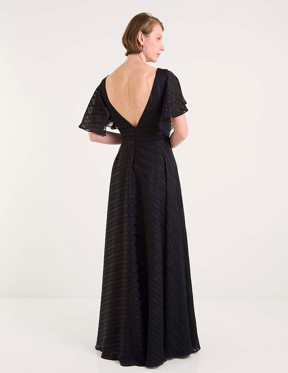 Vestido maxi de fiesta escote corazón 2