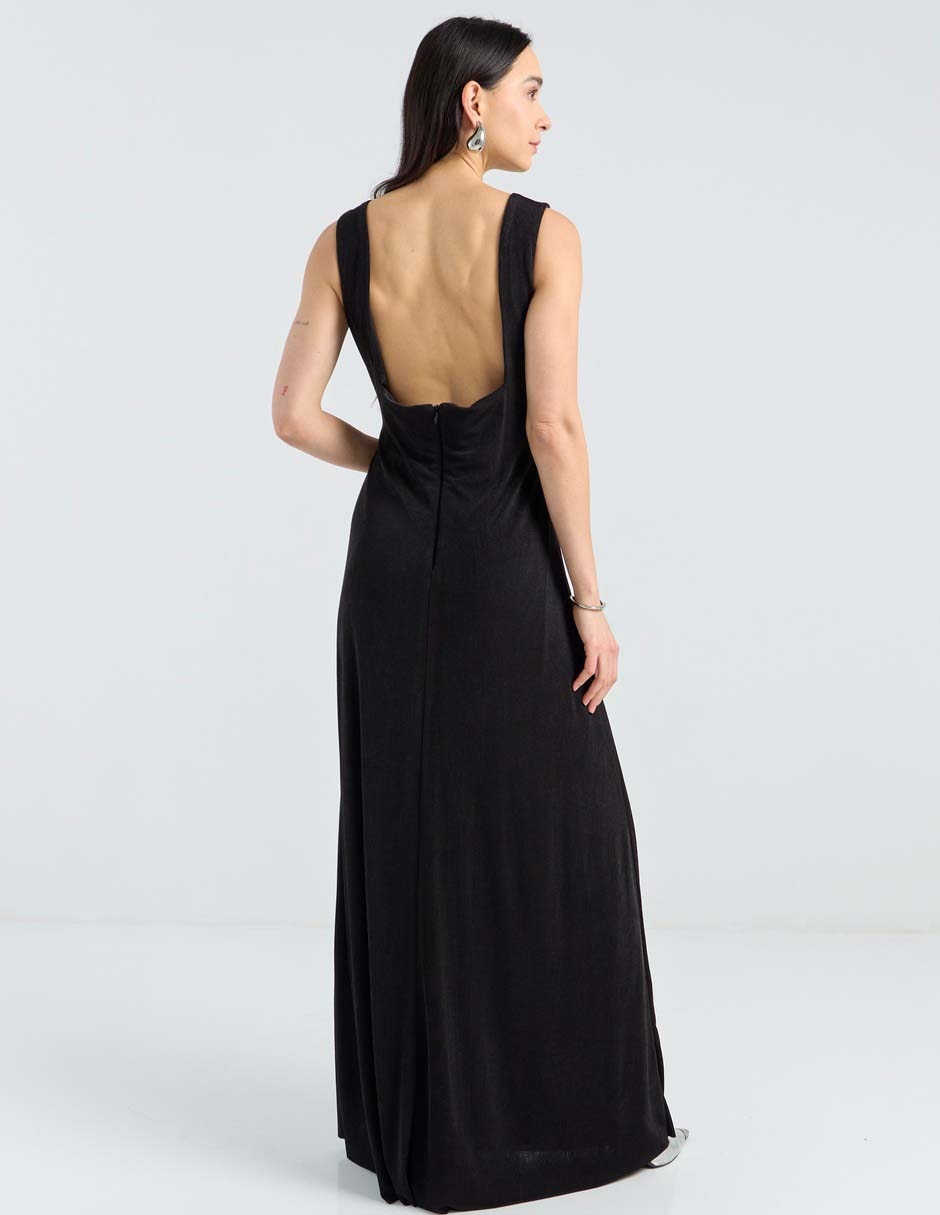 Vestido maxi de fiesta espalda abierta 2